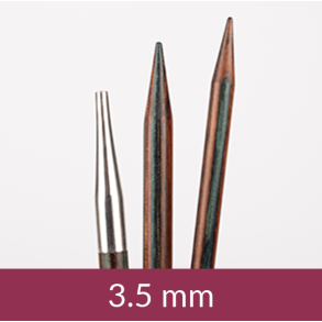 Birch Udskiftelig Rundpind 13cm 3.50mm / 5.1in US 4