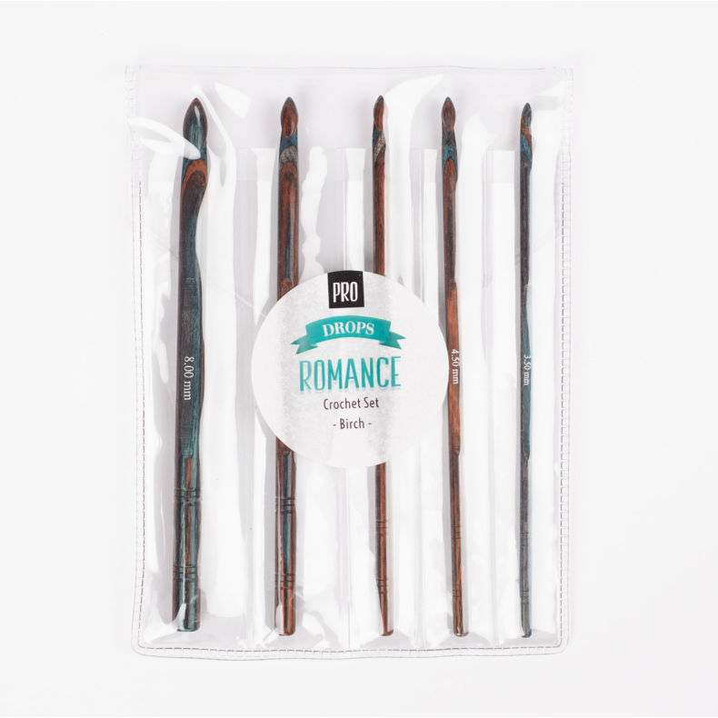 DROPS Pro Romance Crochet Set (15 cm)